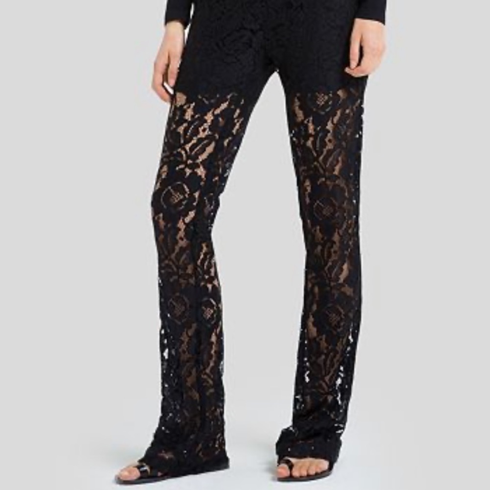 Sandro ponoka lace see thru pants